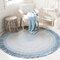 Safavieh 4 x 4 ft. Cape Cod Round Area Rug, Blue & Grey CAP227M-4R - alternate 4